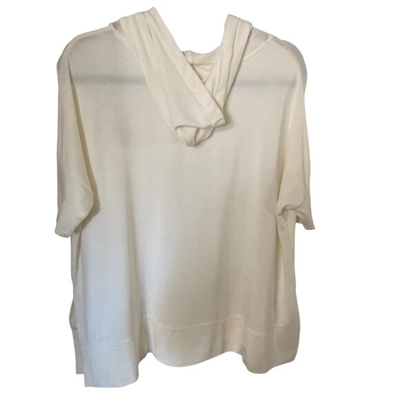 Workshop Republic Clothing Women's  White Veranda Soft Top Hoodie NWT  Varies - Picture 4 of 5